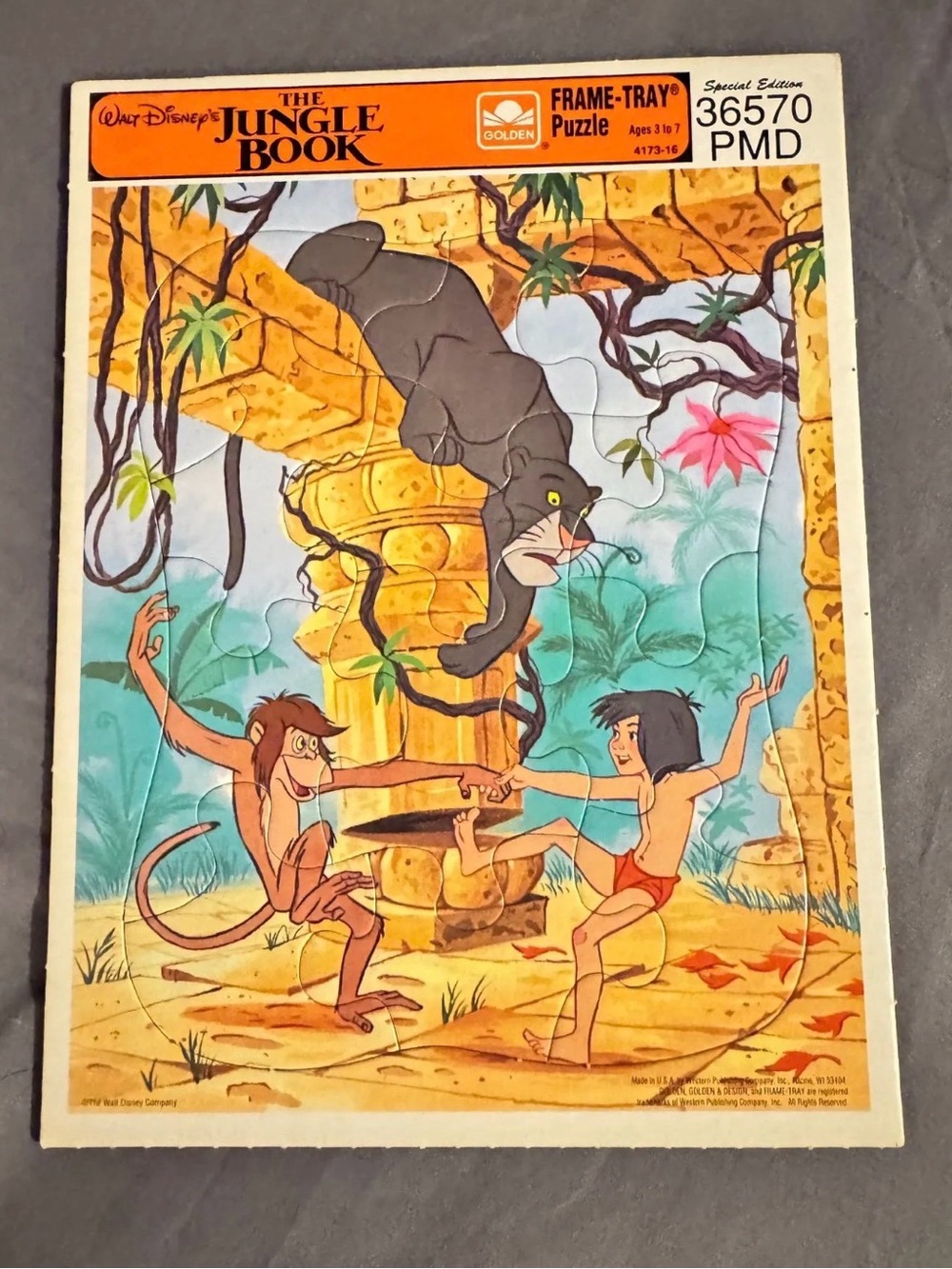 Vintage Jungle Book Tray Puzzle